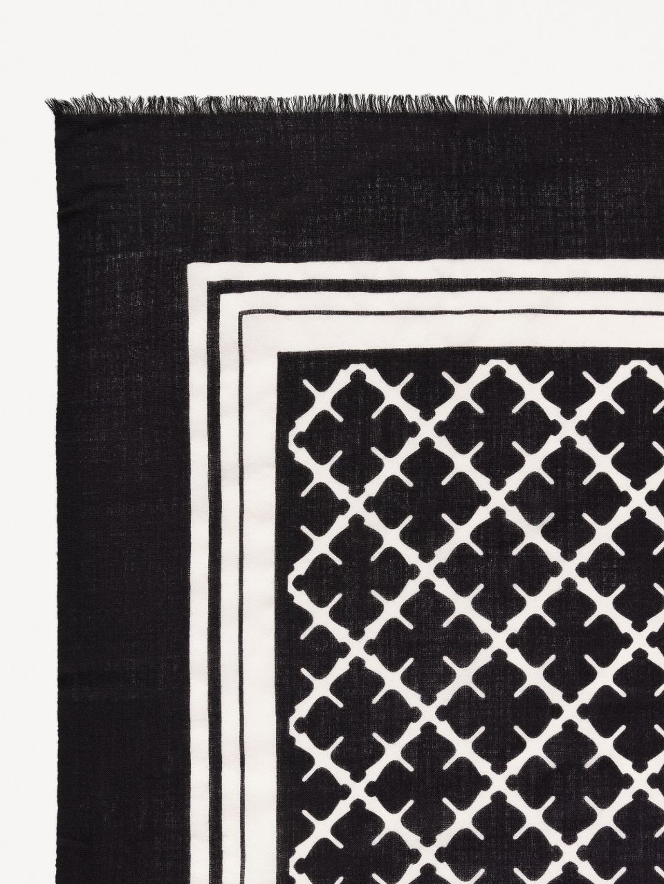 CORNELIS Wool Scarf - Black