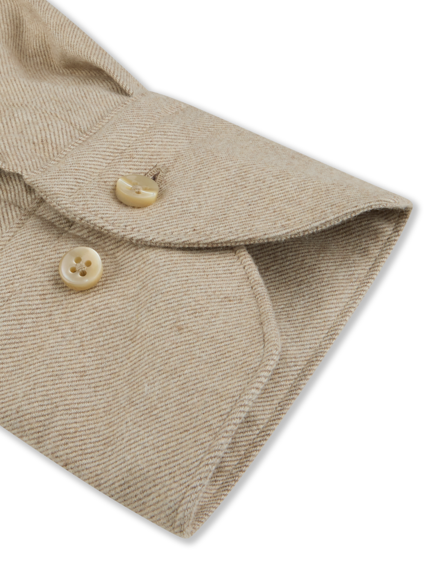 Beige Regular Flannel Shirt