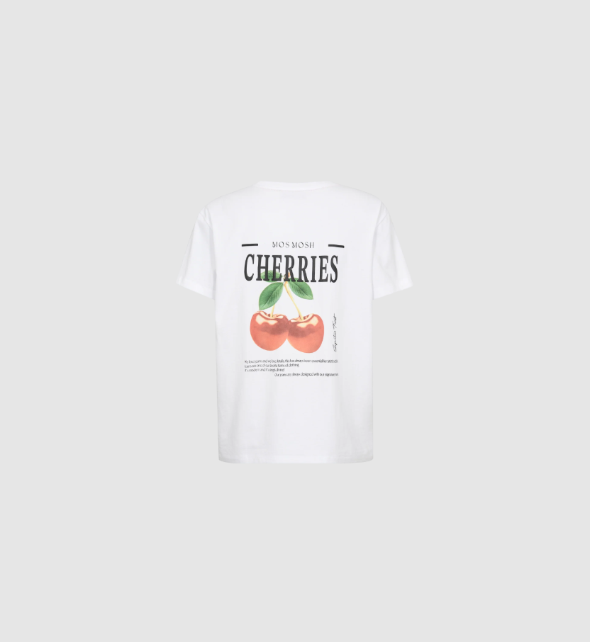 Mmlail O-Sscherry Tee White