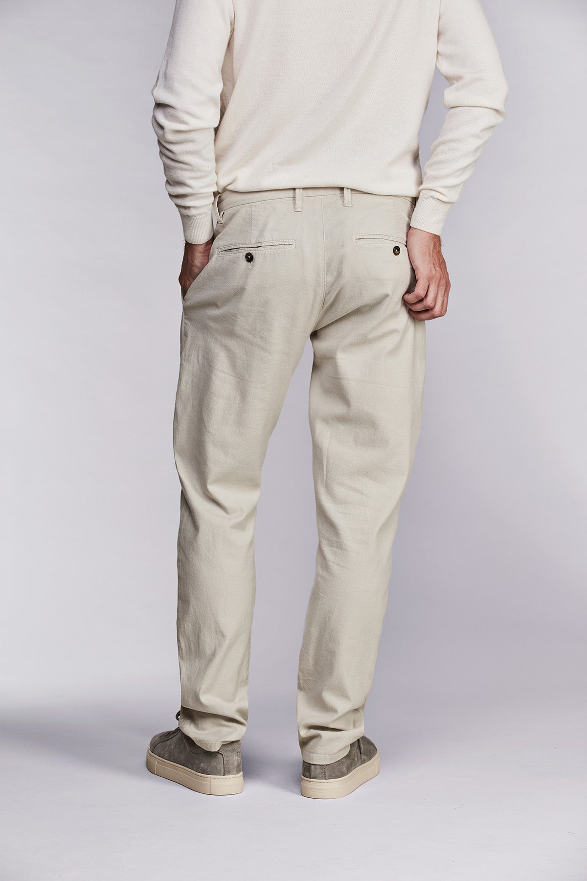 Linen stretch pant Sap Beige