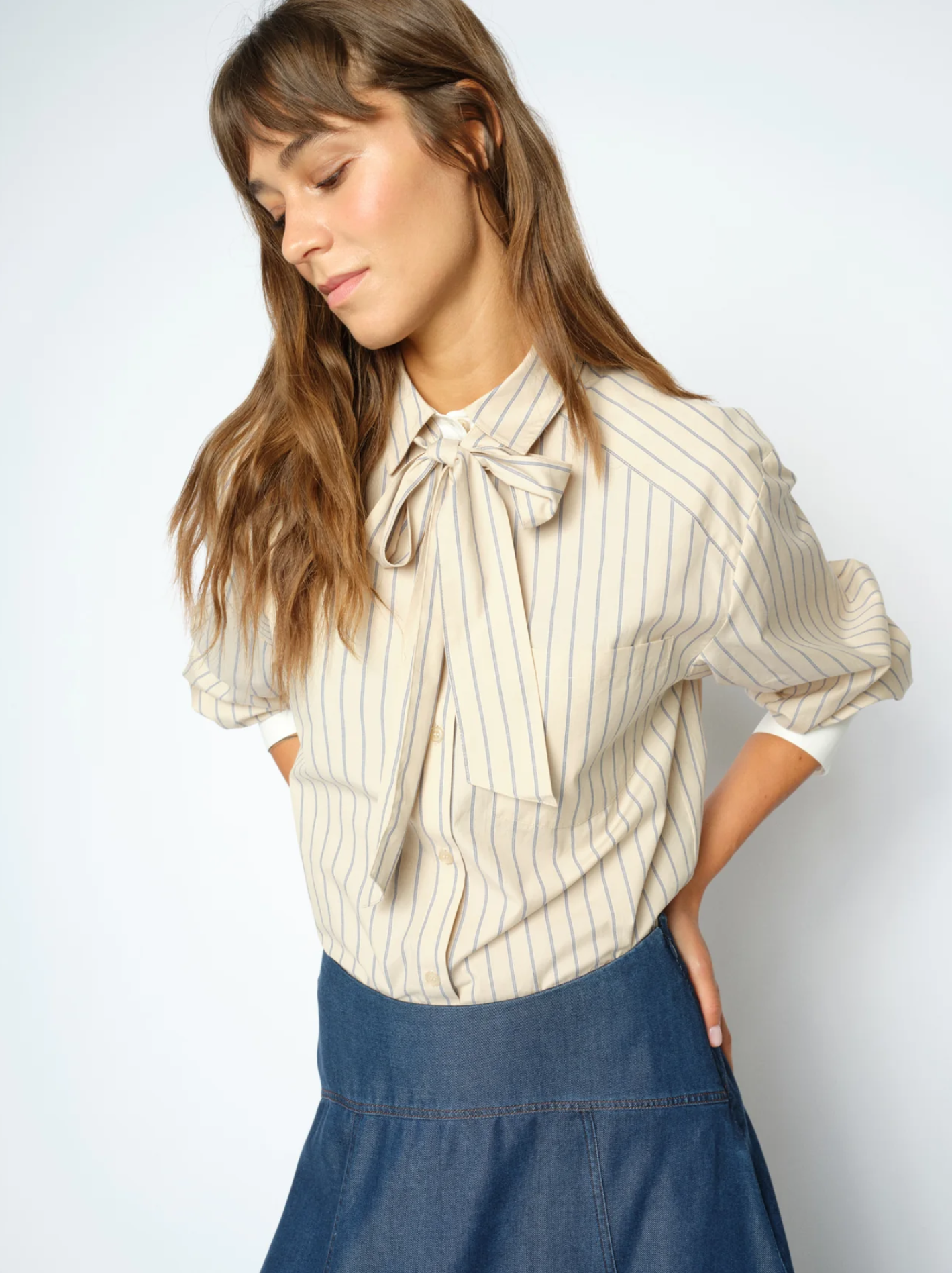 Mmkeeva Lilou Shirt Oxford Tan