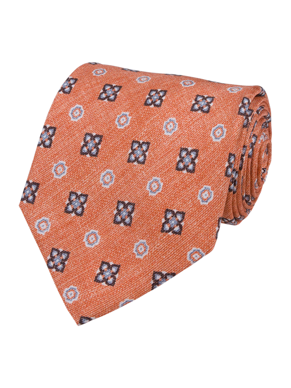 Orange Silk Tie