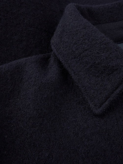 Overshirt Knitted Felted Wool Navy