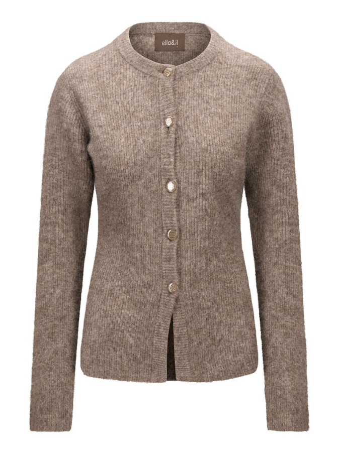 Iza Alpaca cardigan Walnut