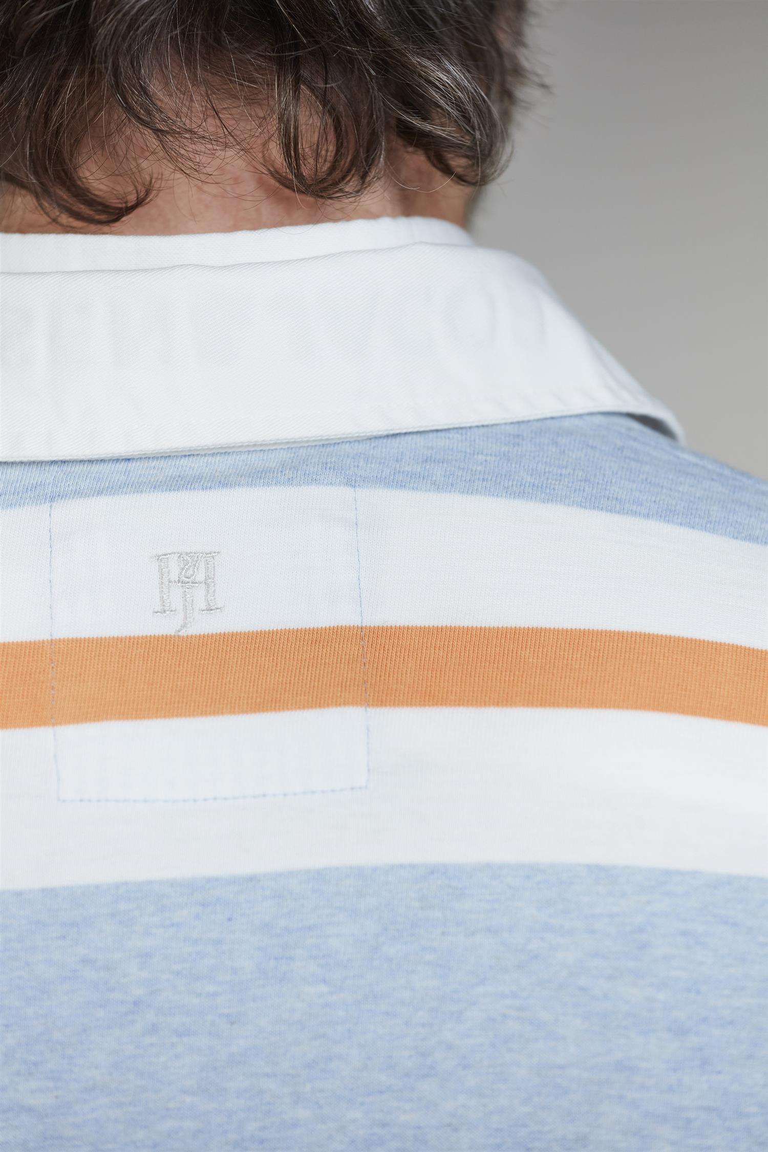 Y.D Stripe Back Rugger Lt Blue