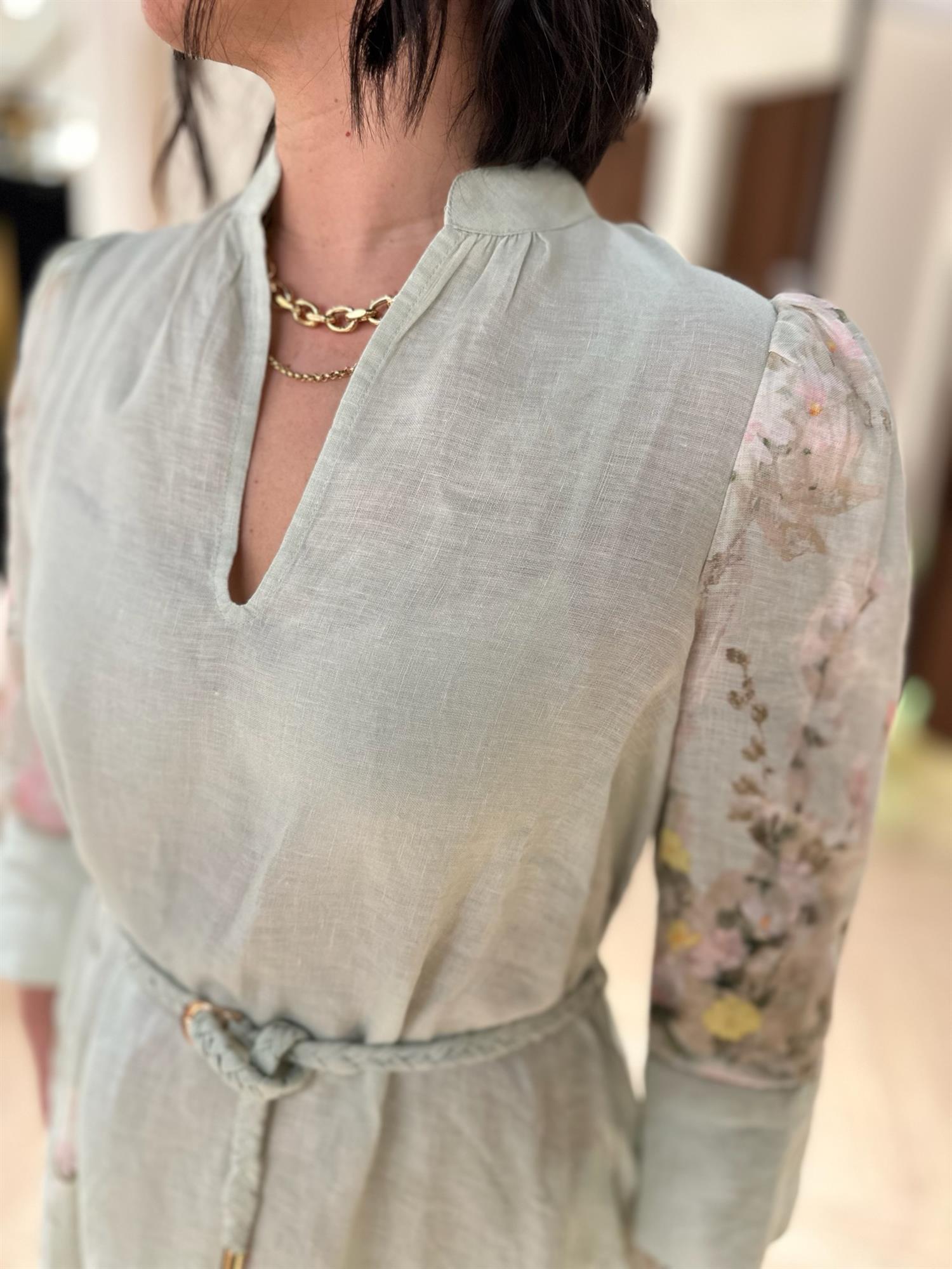 Linen Shift Dress Harmony
