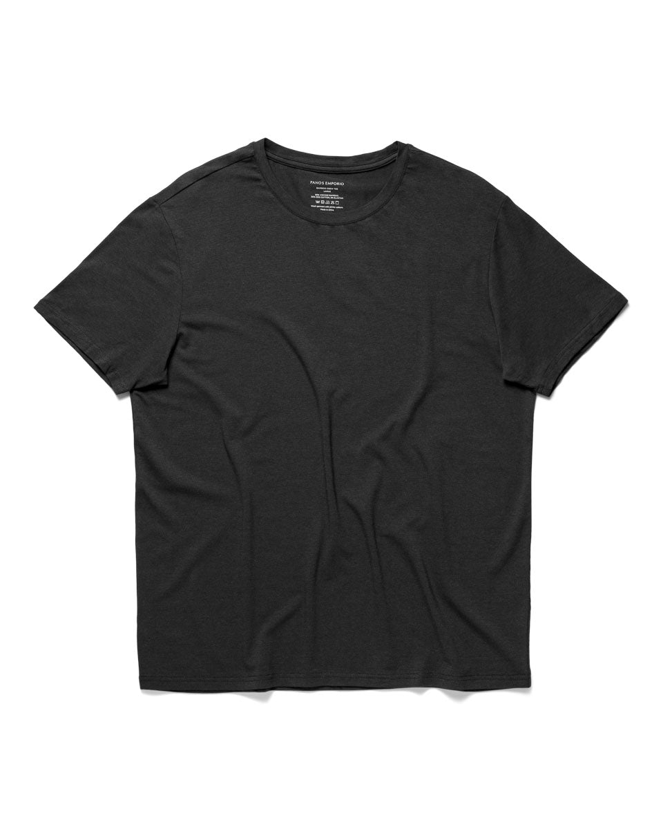 Bamboo/cotton Crew Tee Black