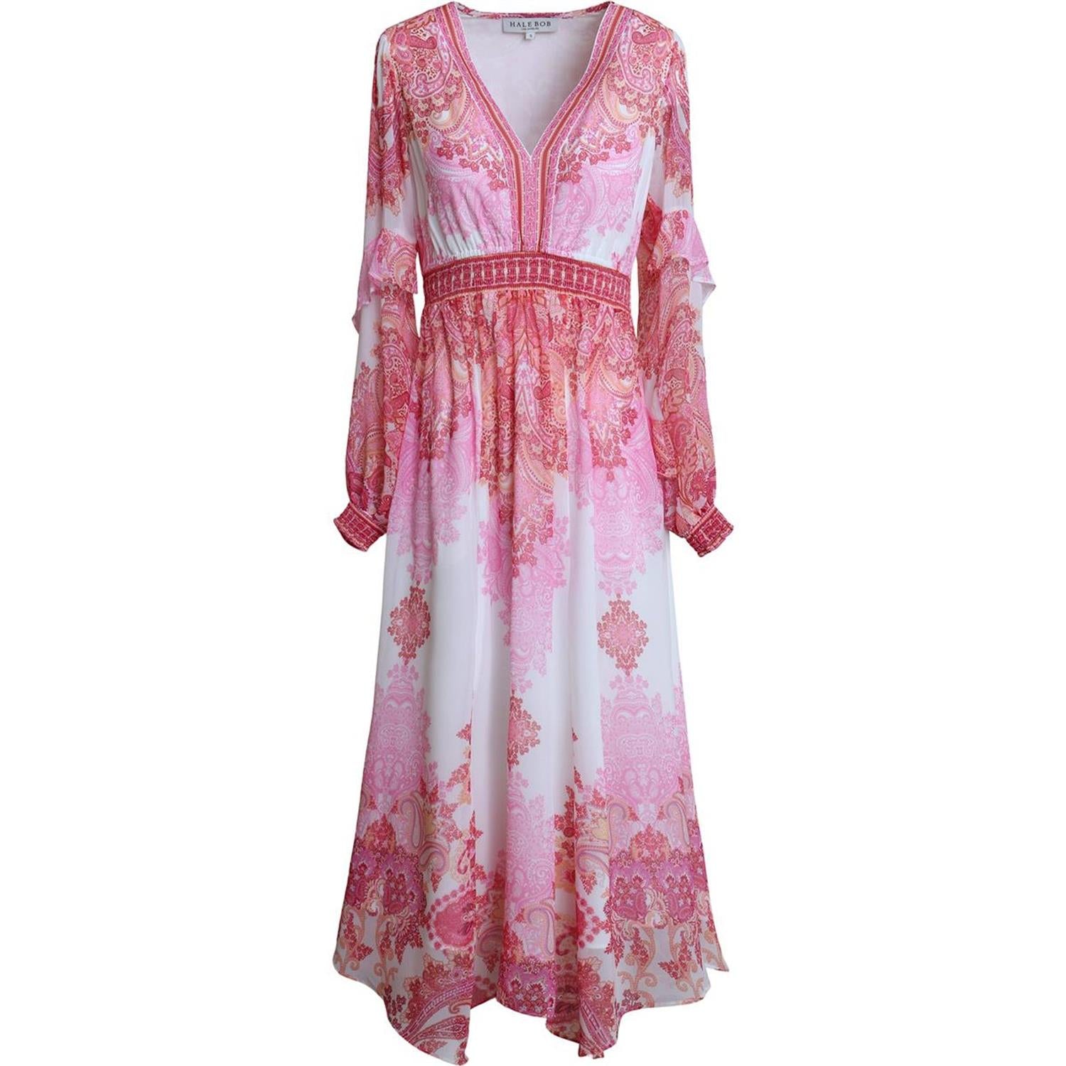 Kamilah Chiffon Maxi Dress Pink