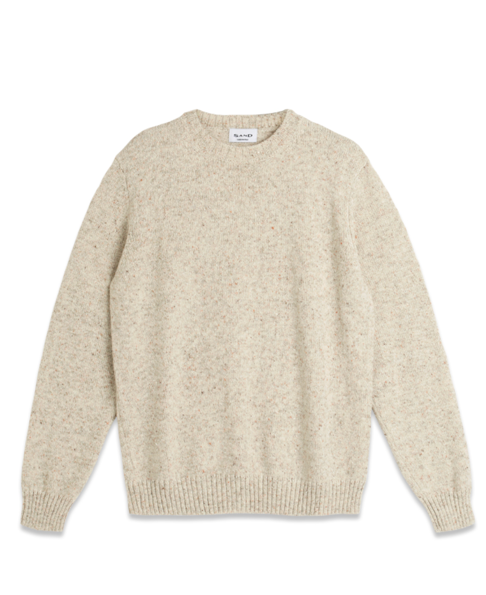 IQ Silk mix wool sweater Champagne Beige