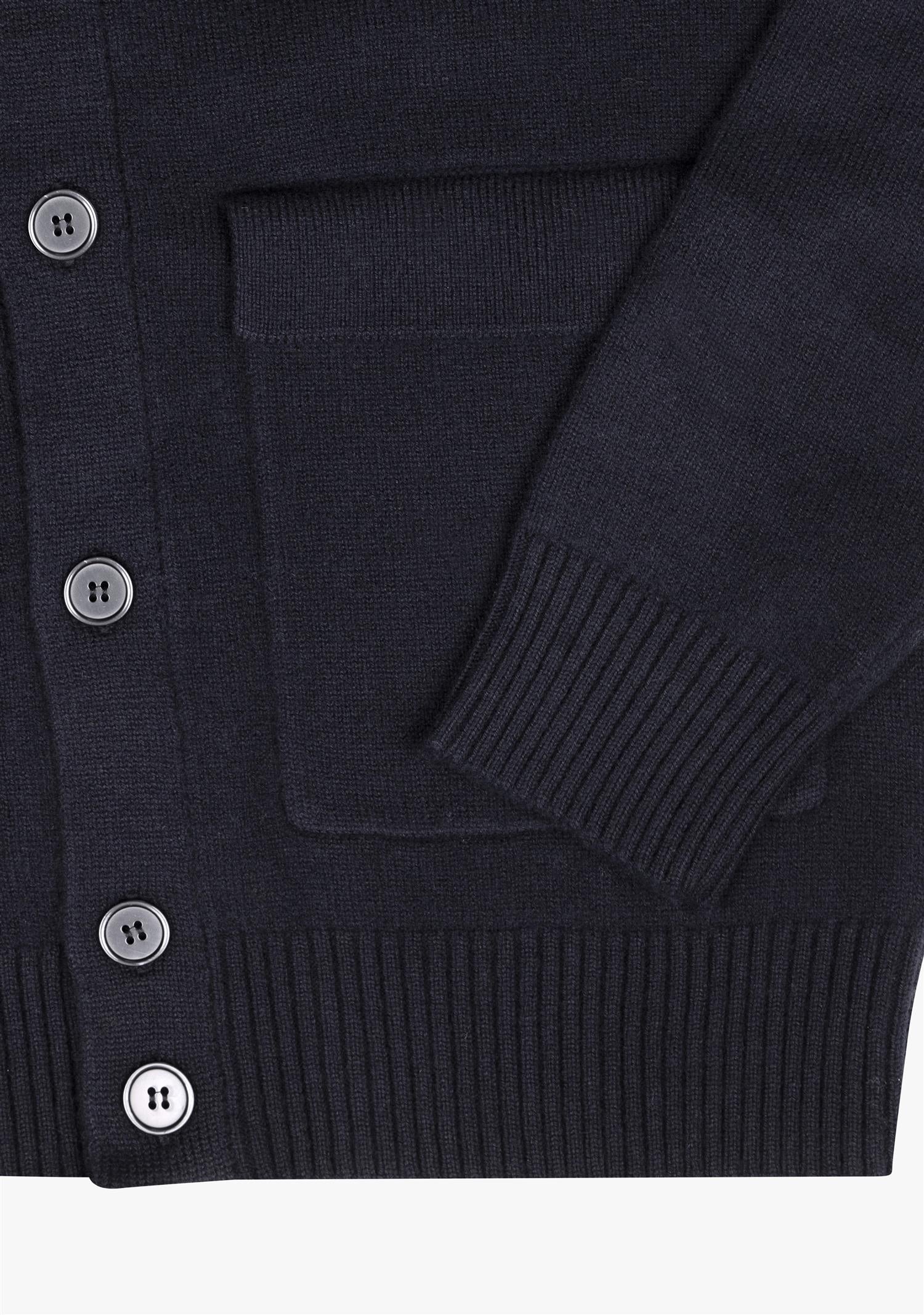 Leo Full Button Cardigan Navy