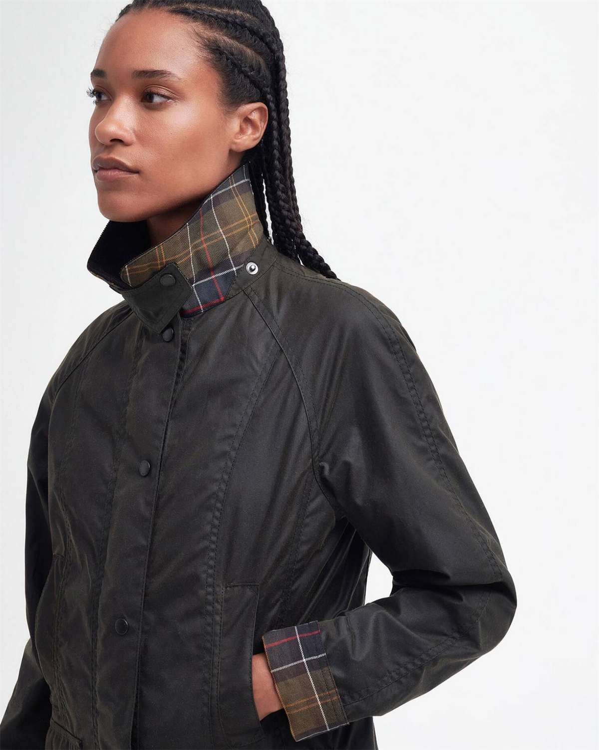Classic Beadnell Wax Jacket Olive