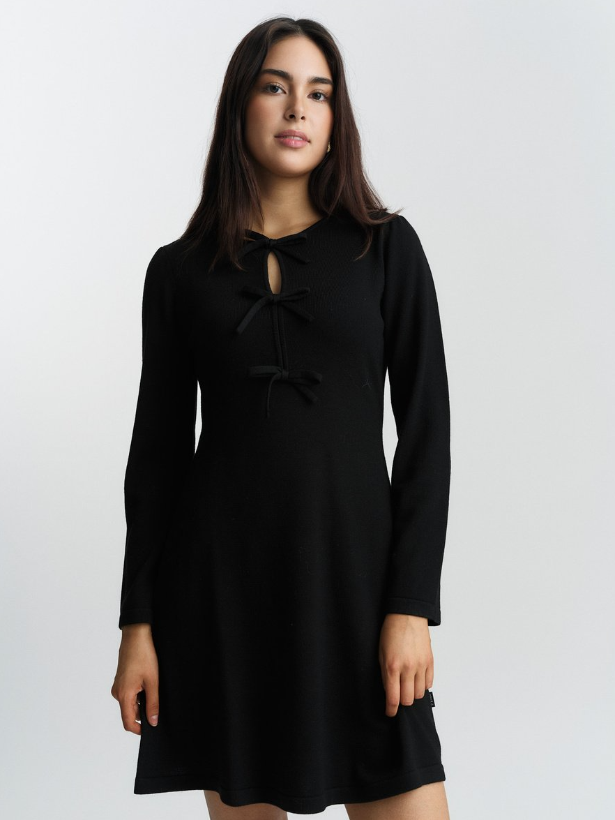 Dora Merino Dress Black