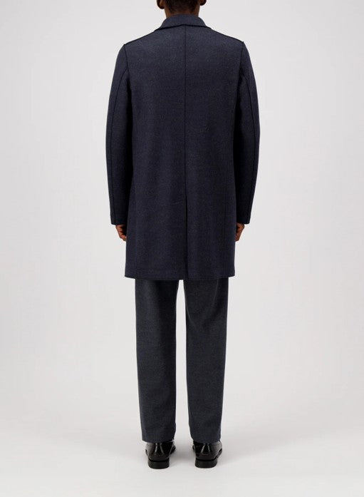 Boxy Coat Jacquard Herringbone