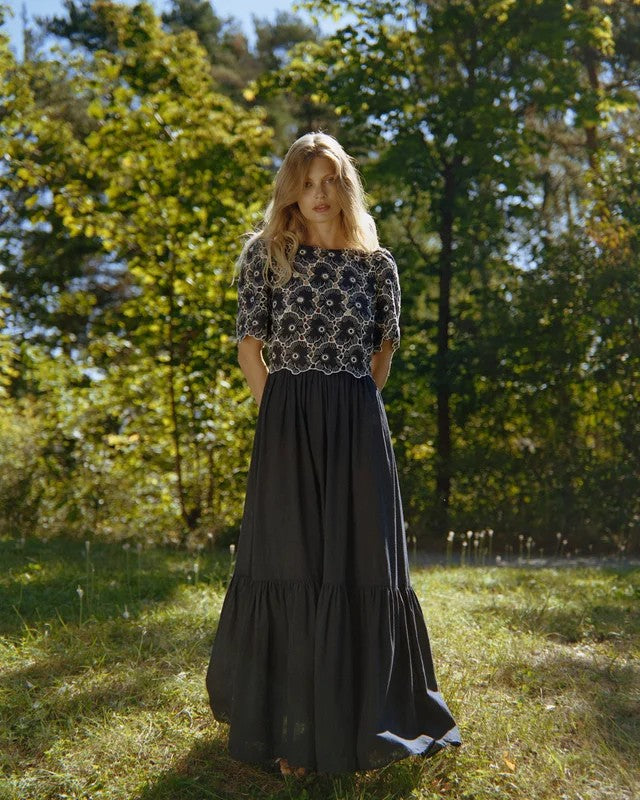 Borderie Anglaise Maxi Dress SS26