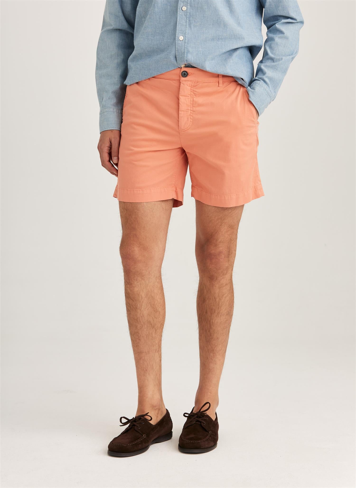 Jeffrey summer chino shorts orange
