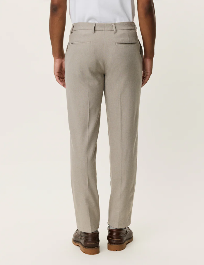 Como Reg Solid Pants Laurel Oak Sand