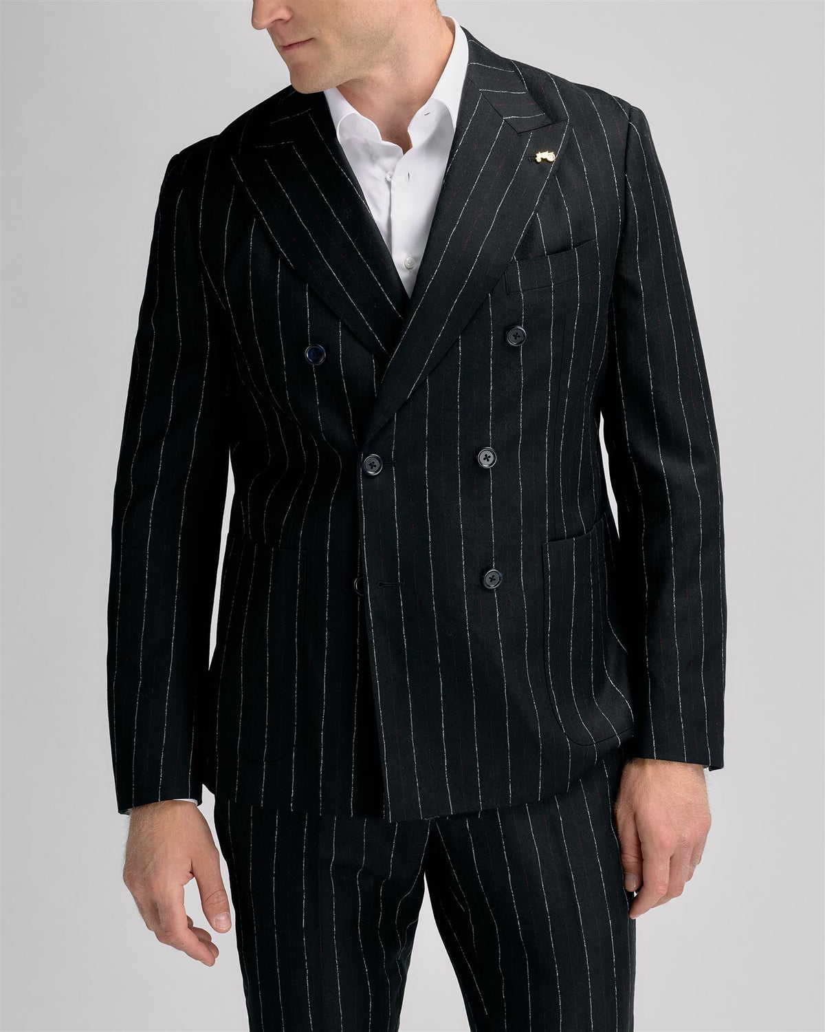 DB Black Jacket White Red Stripe