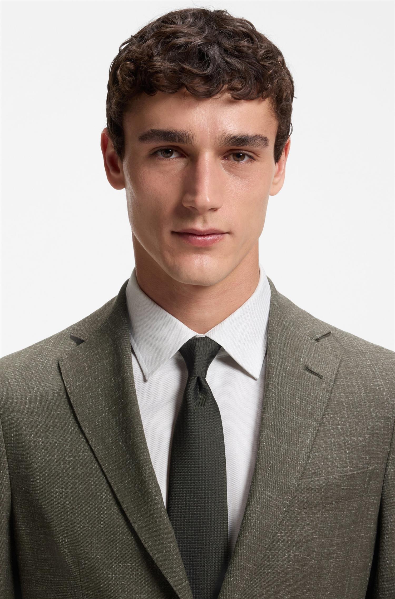 C-Hanry Jacket In Virgin Wool And Linen