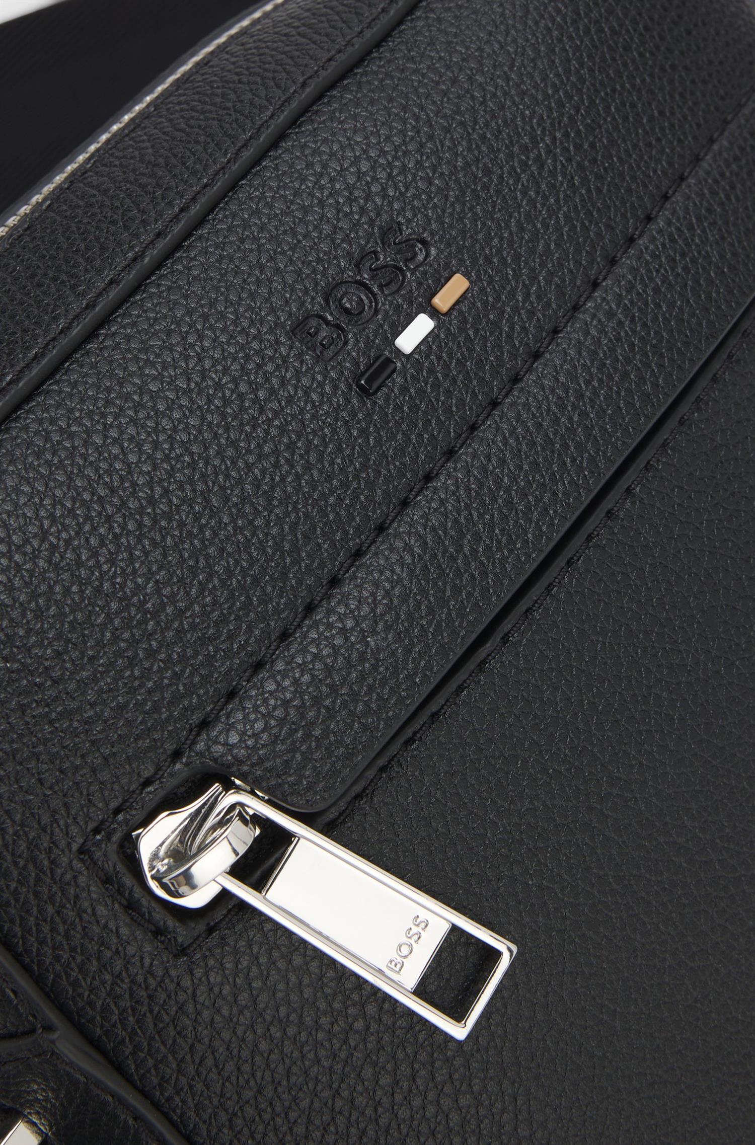 Ray S Zip Grained Faux Leather Reporter Bag