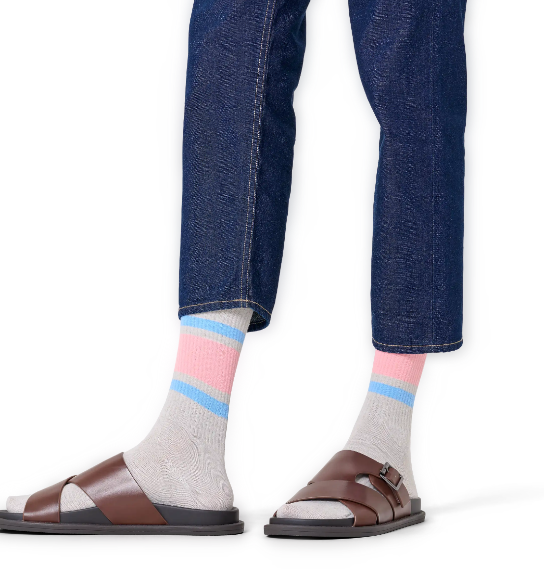 Simple Stripe Sneaker Sock 41-46