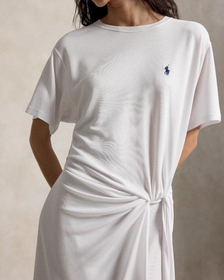 Knit-T-shirt-Dress White