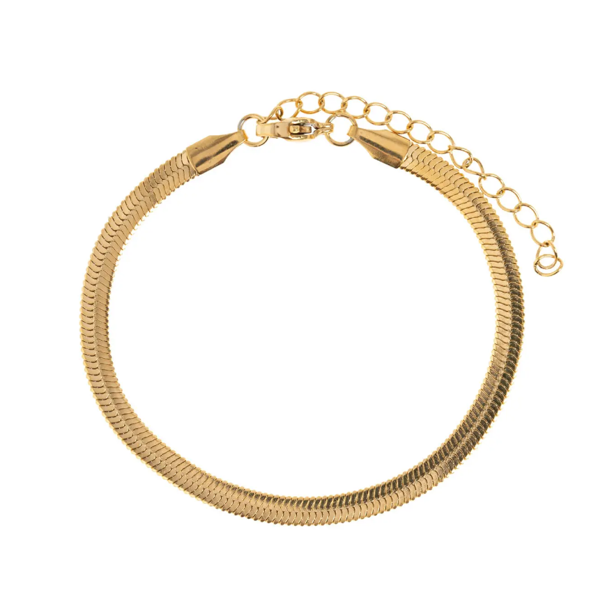 Ivy - Snake Chain Bracelet Stainless Steel - Gold