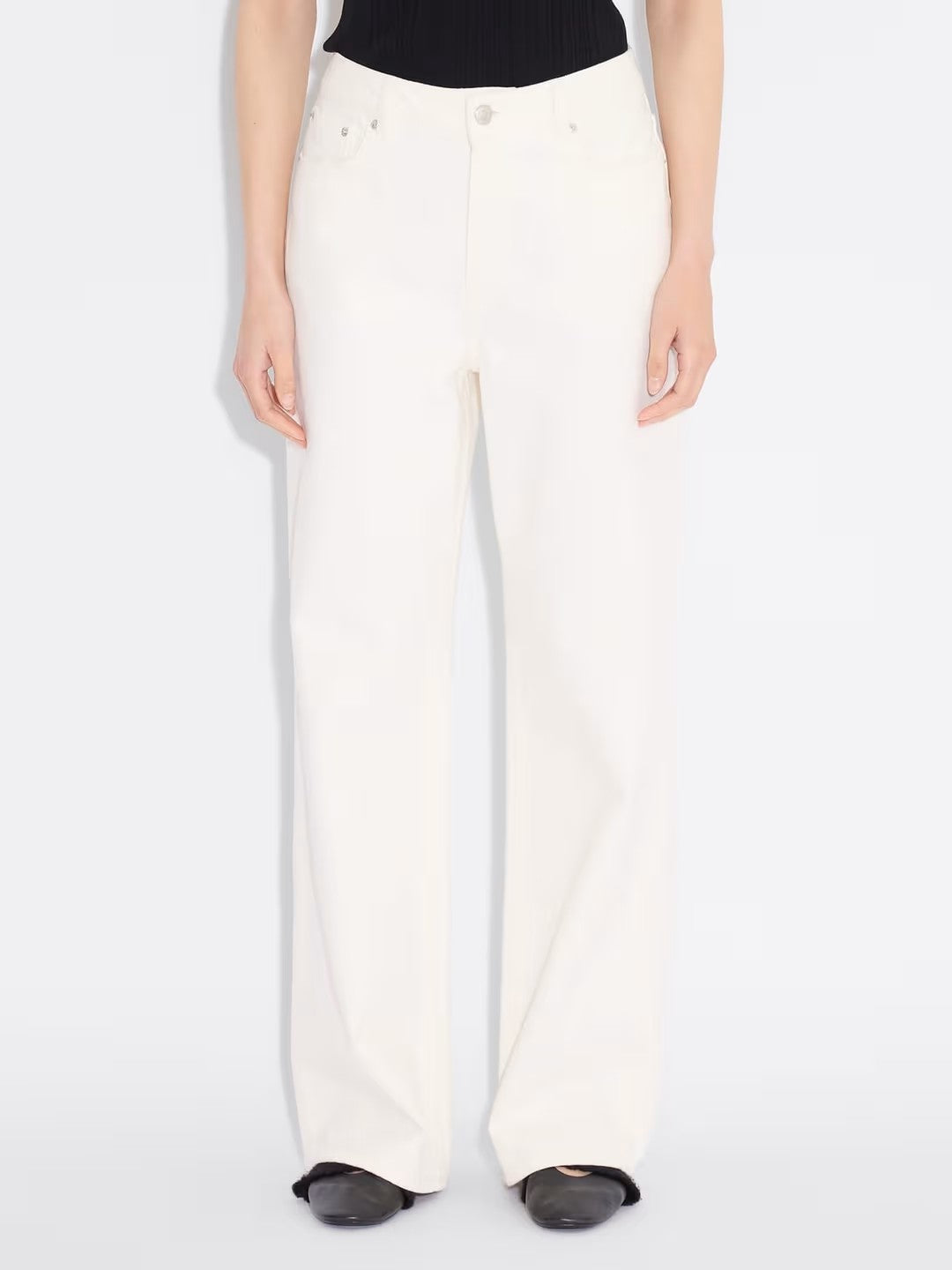 W Wide Jeans Ecru