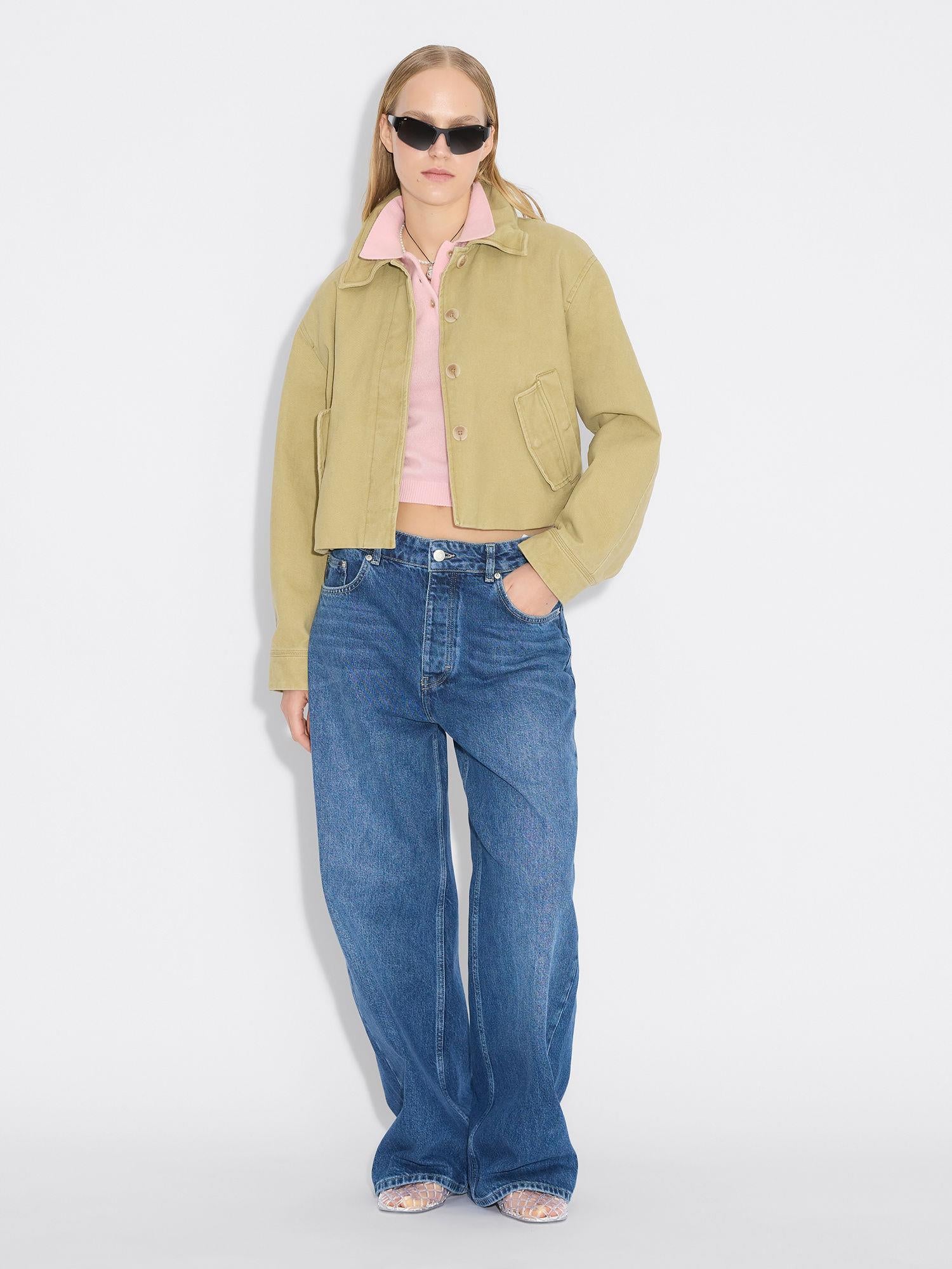 Cashmere Short Sleeve Polo Pink