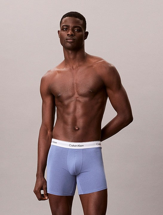 Boxer Brief 3PK White/ Blue / Turbulence