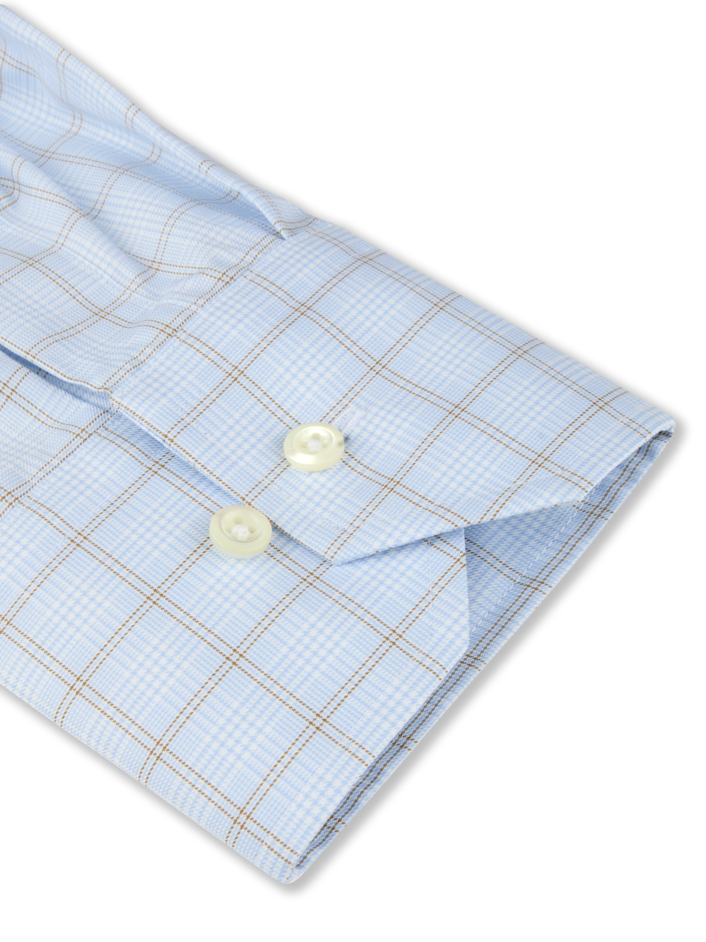Light blue Checked Twill Regular Shirt