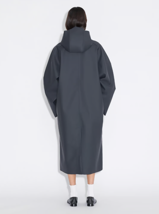 Luus Hooded Coat Black