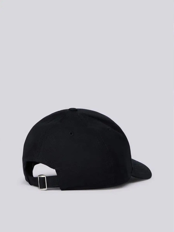 Cap With Embroidered Logo Black