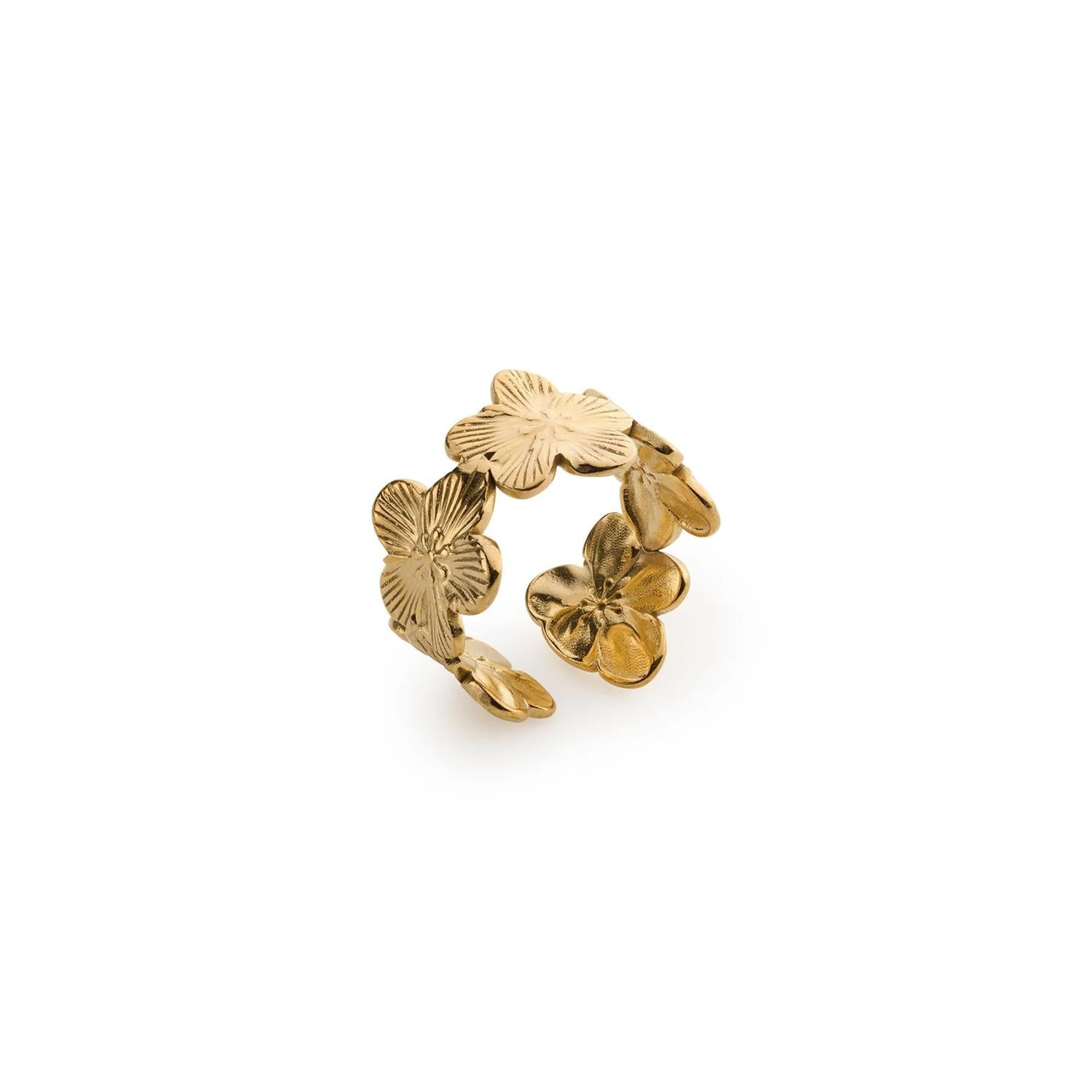 Ruta Flower adjustable ring