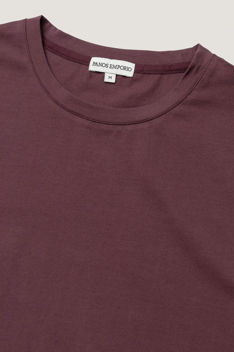 Organic Cotton Crew Tee Vineyard wine