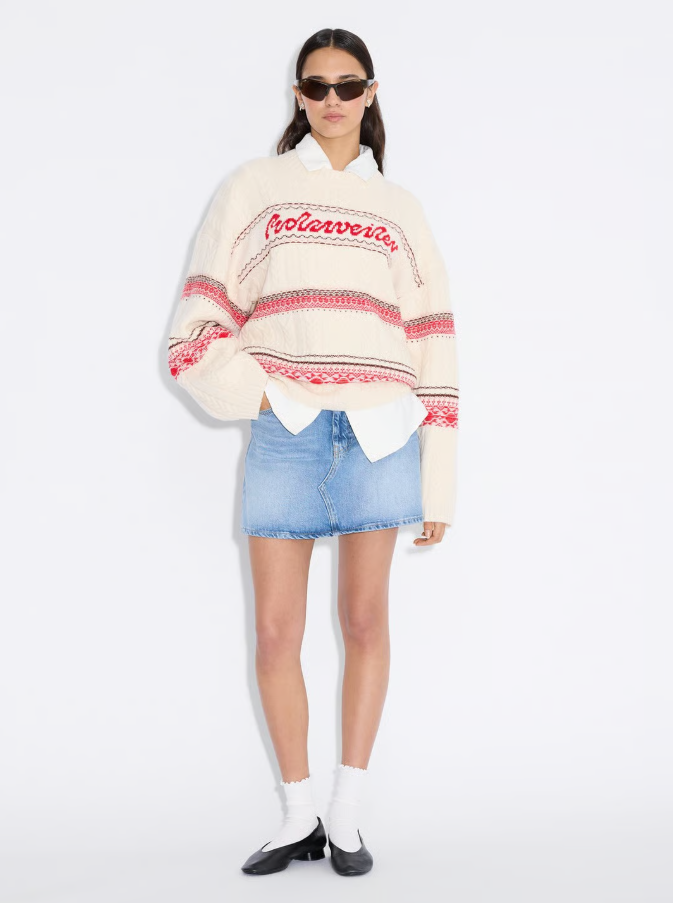 W Holzweiler Logo Crew Red Mix