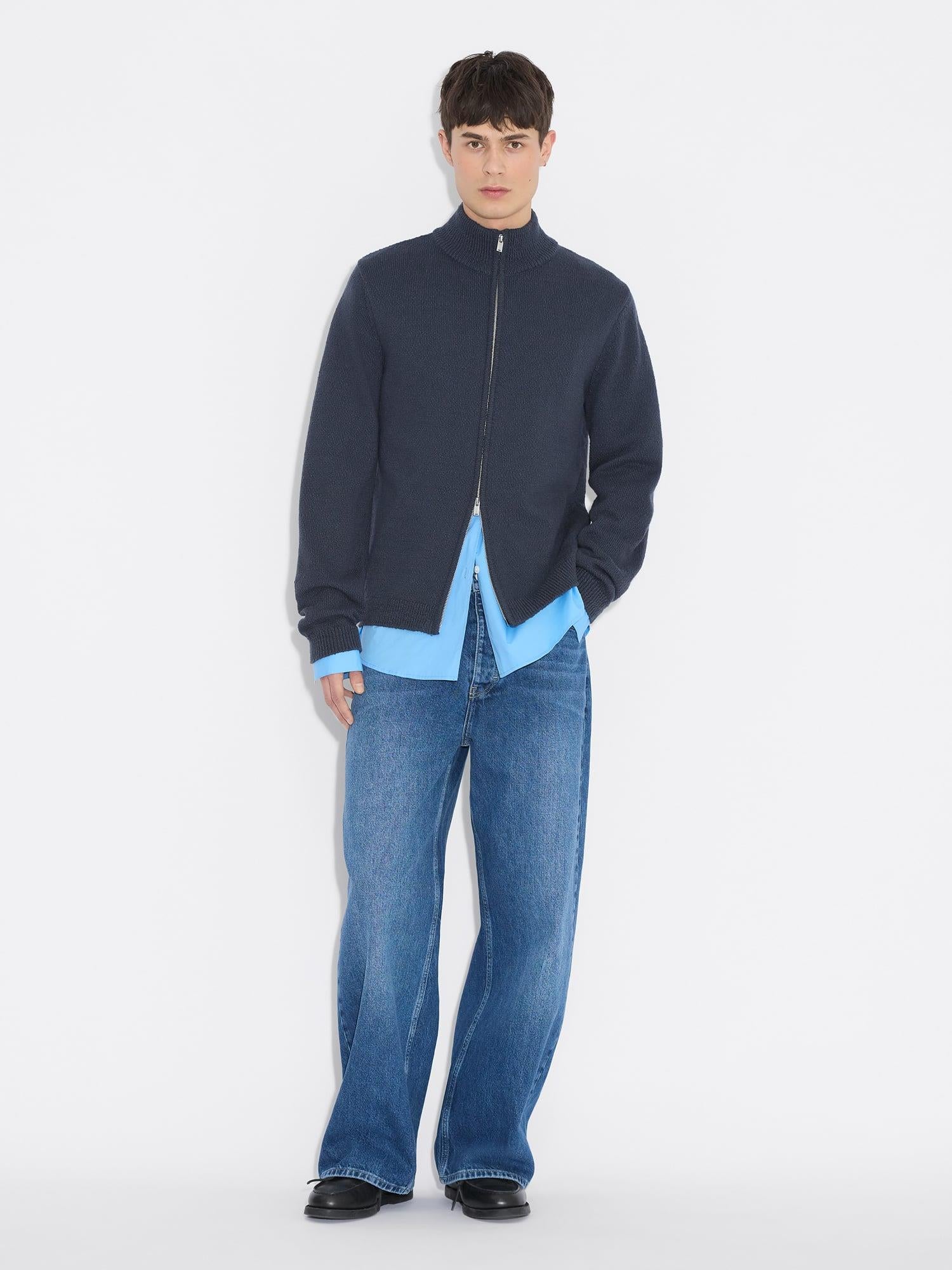 Atlantic Zip Cardgan Navy