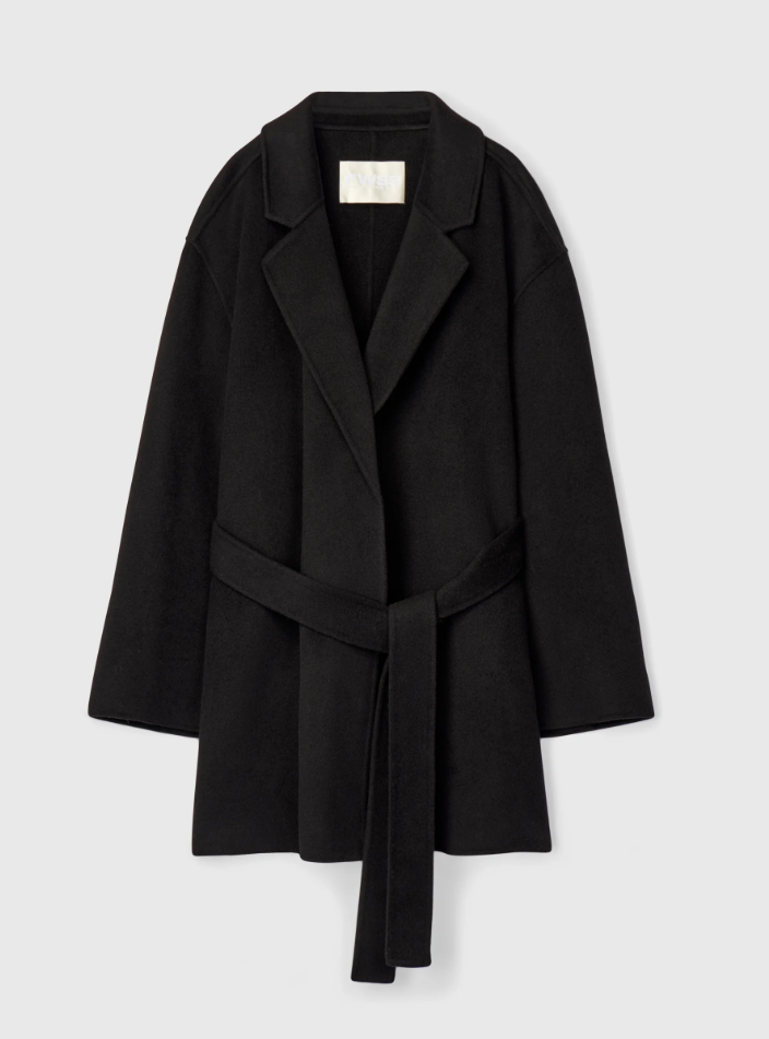 Double Wrap Jacket Jet Black