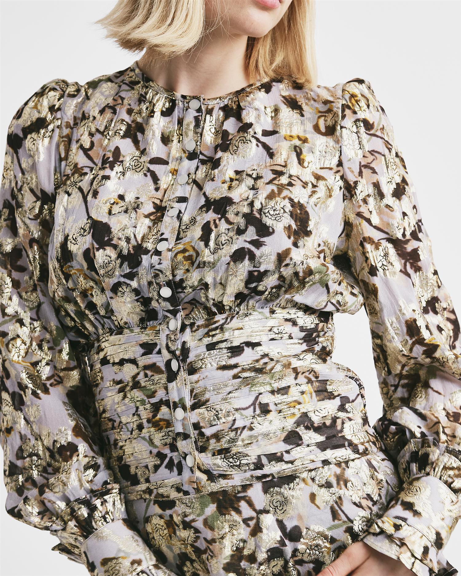 Georgette Top October Fields