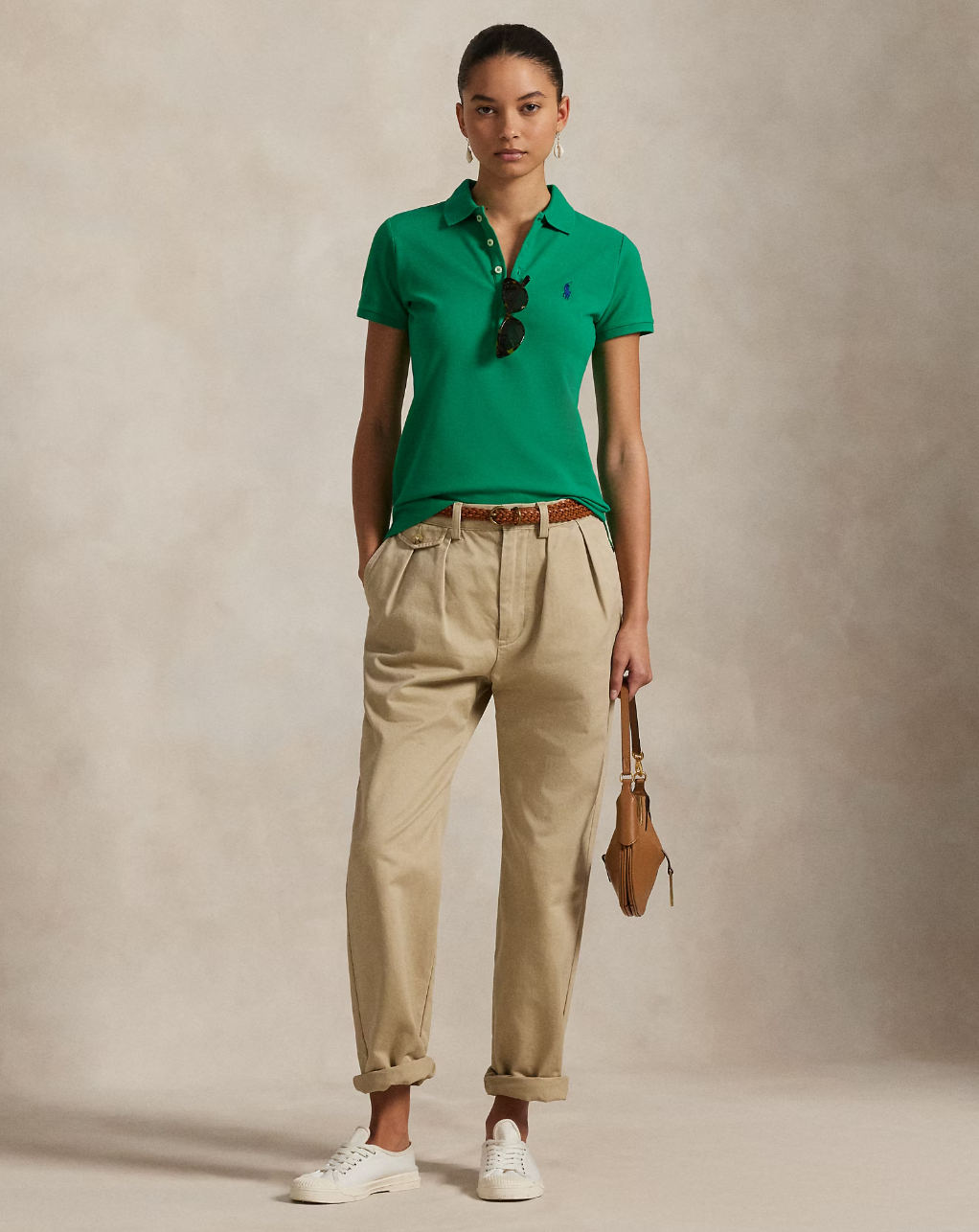 Julie Polo-Slim-Short Sleeve Green