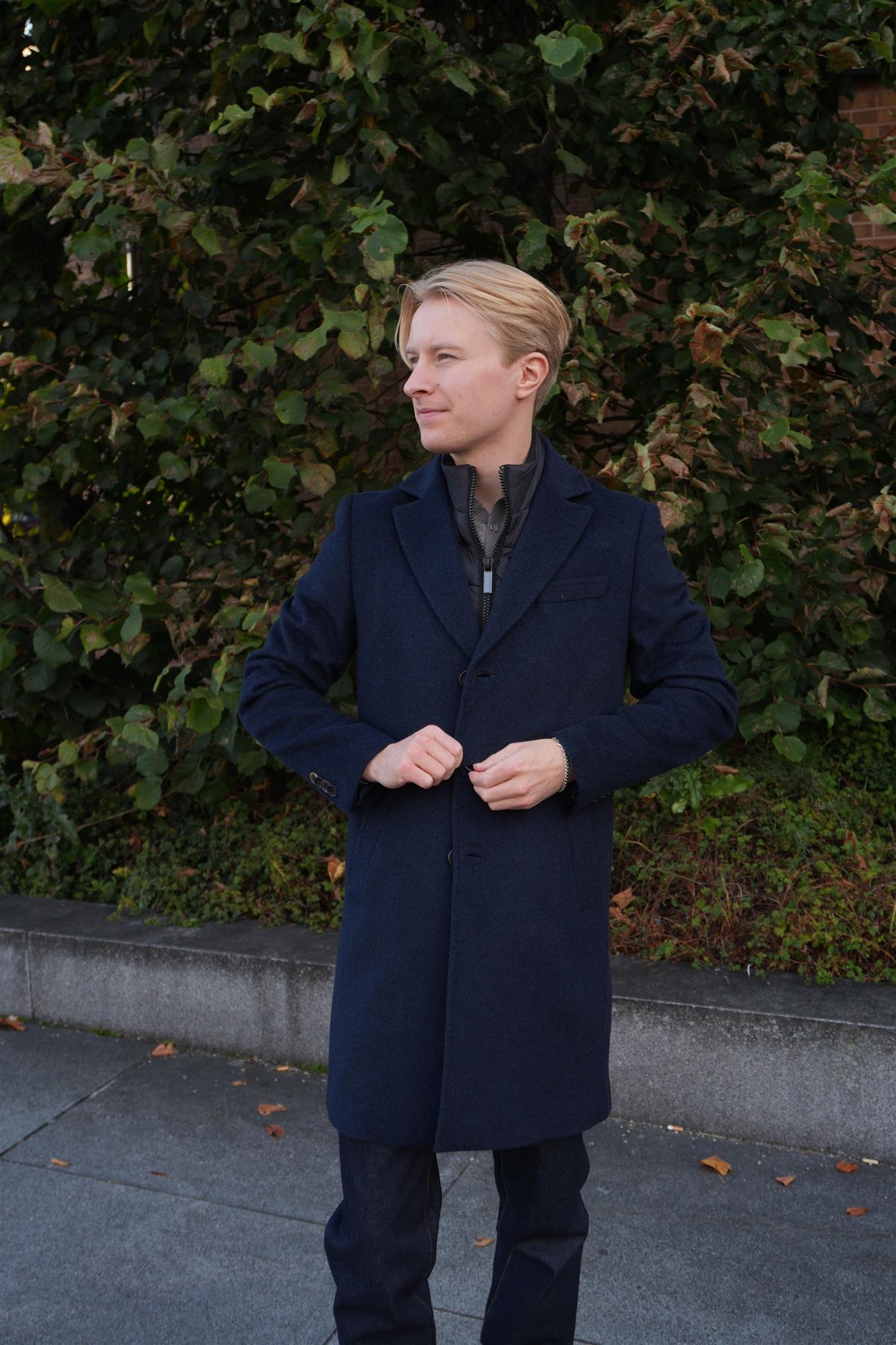 Sultan Tech Cashmere Coat Navy