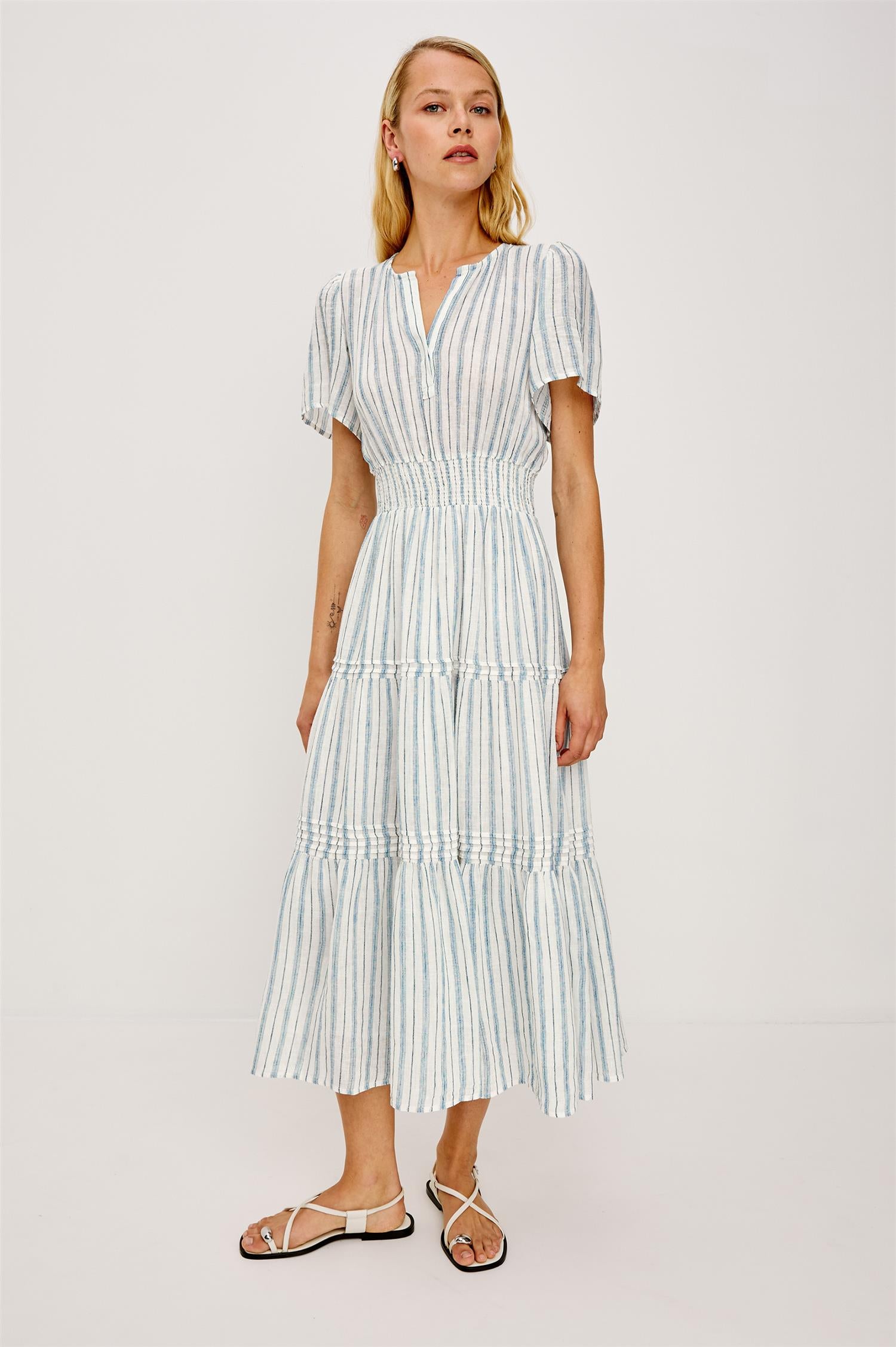 Cannes Dress Windward Stripe