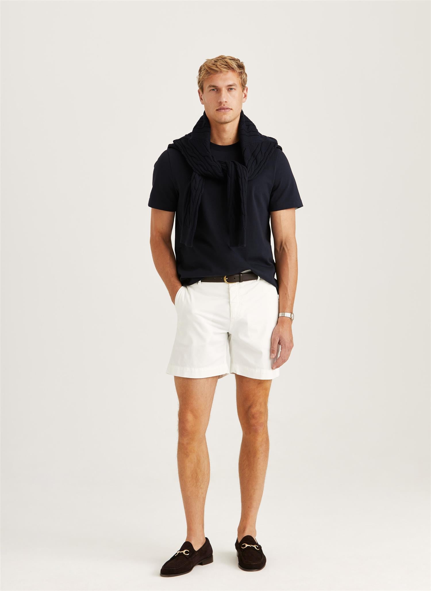 Jeffrey summer chino shorts offwhite