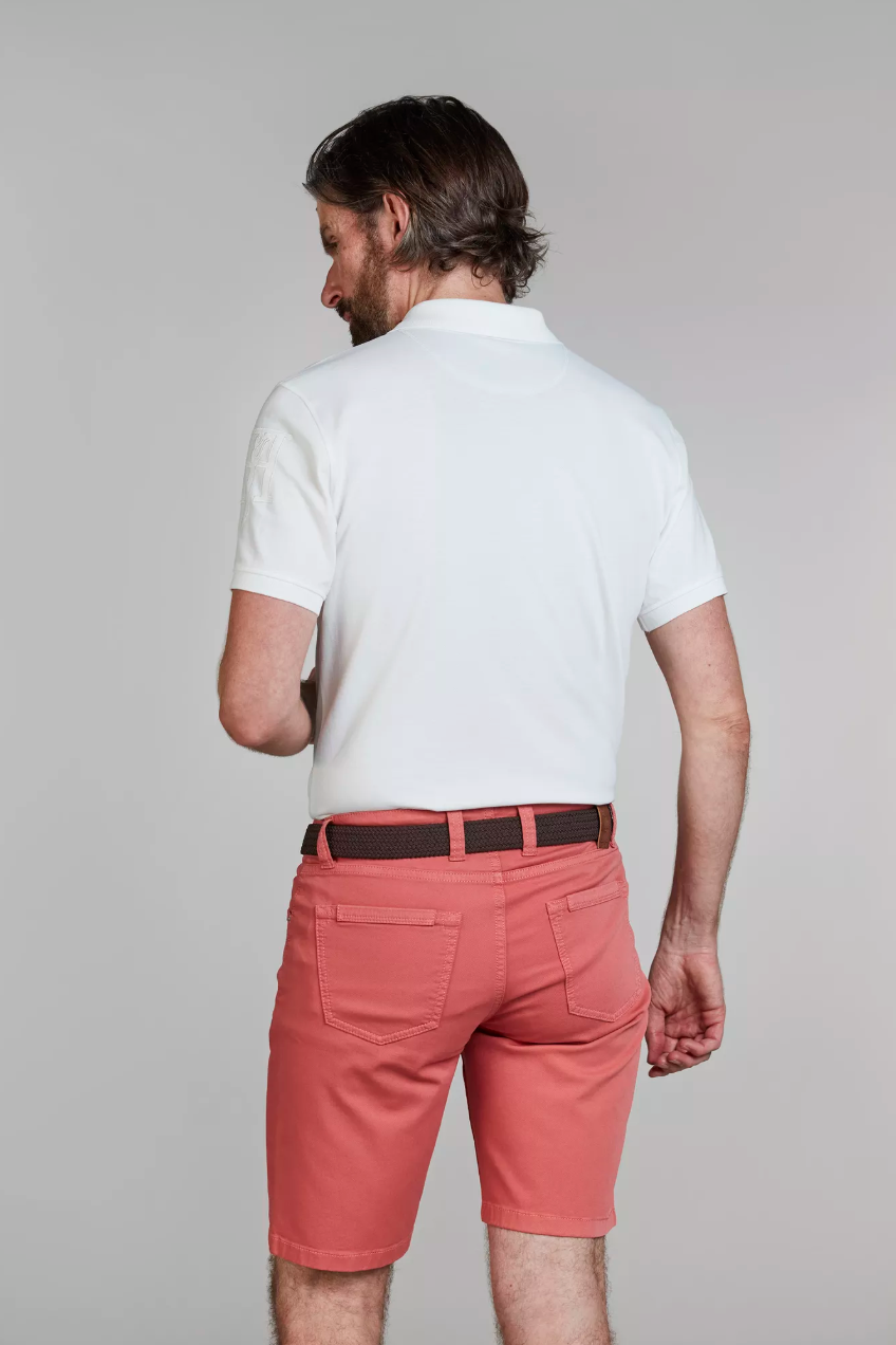 5-PKT Pan Oxford Shorts Soft Red