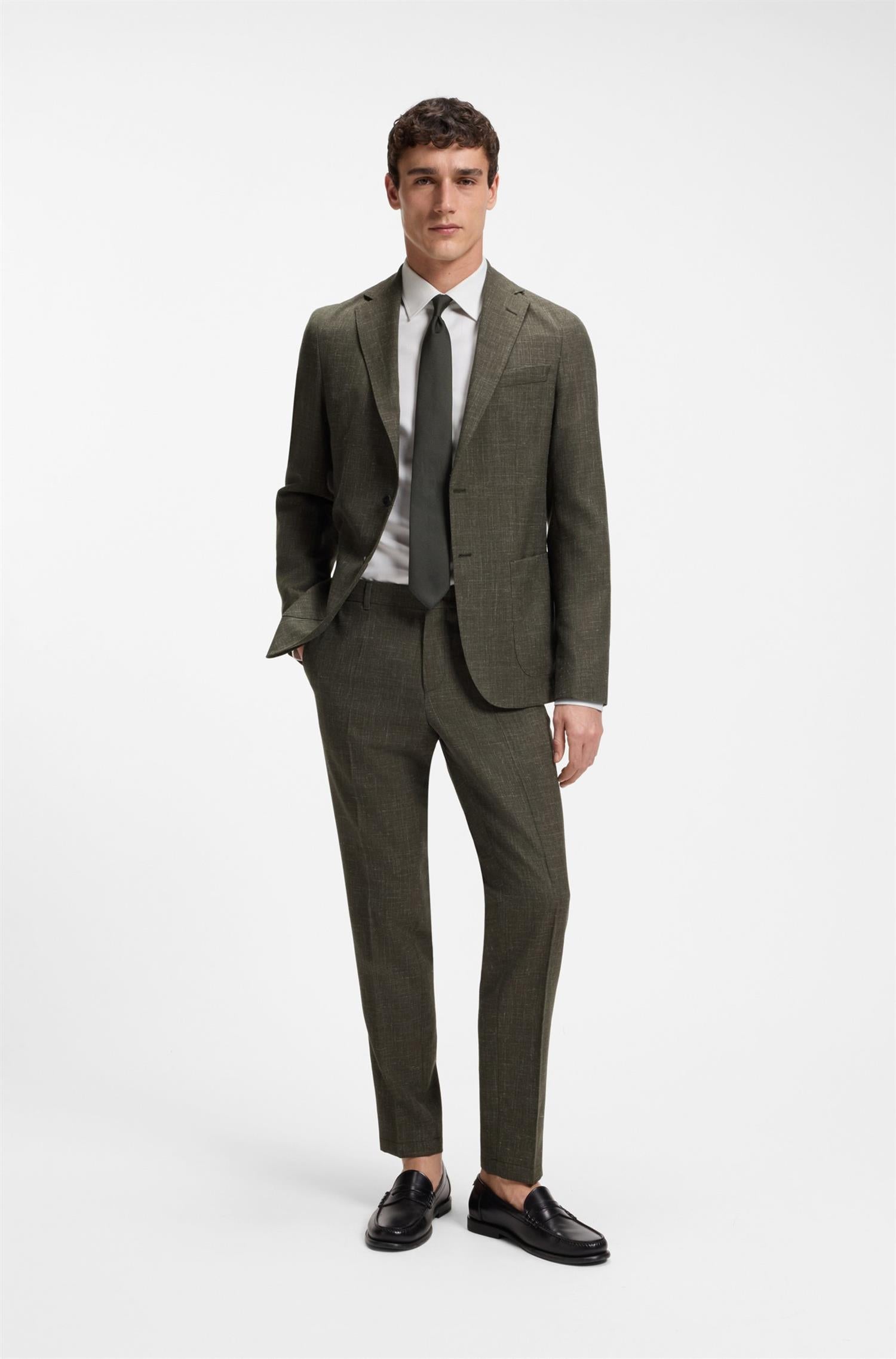 C-Genius Trouser In Virgin Wool And Linen