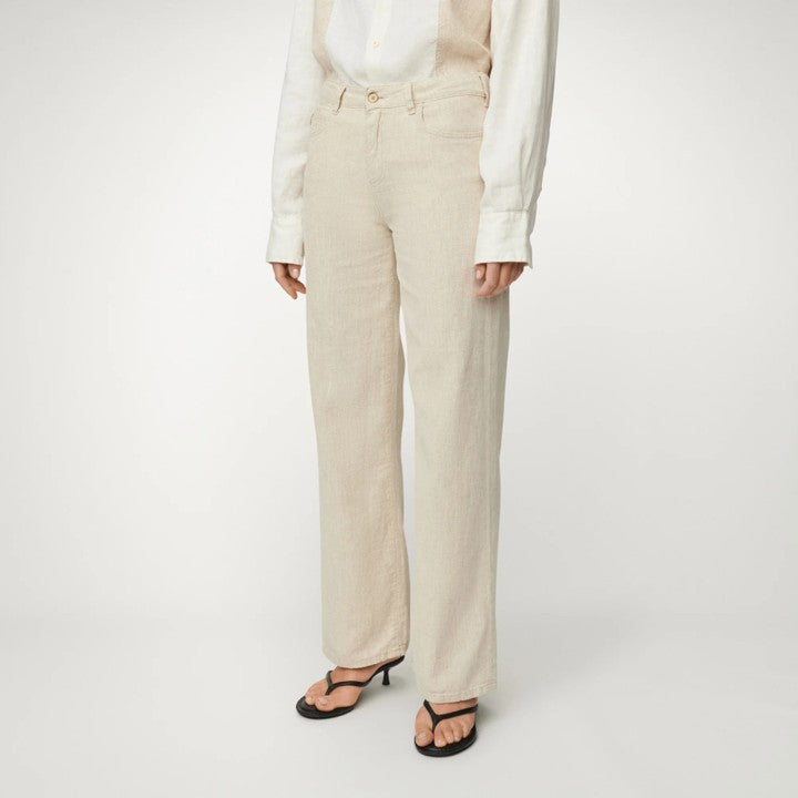 Culotte Mid Rise Wide Fit Ecru