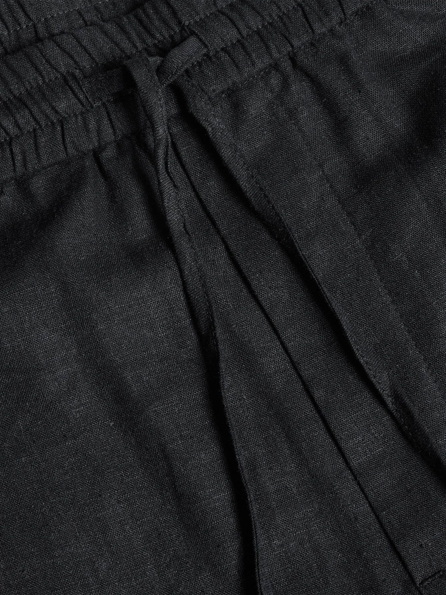 Lian Linen Shorts Black