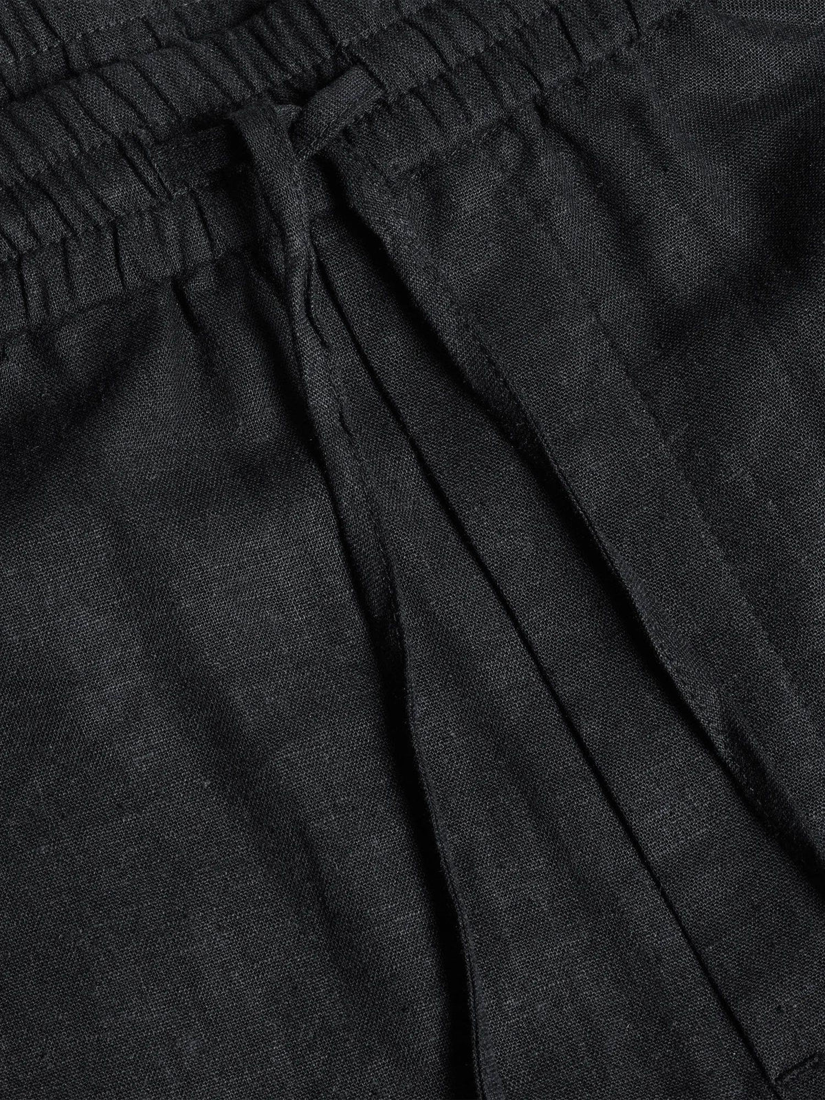 Lian Linen Shorts Black