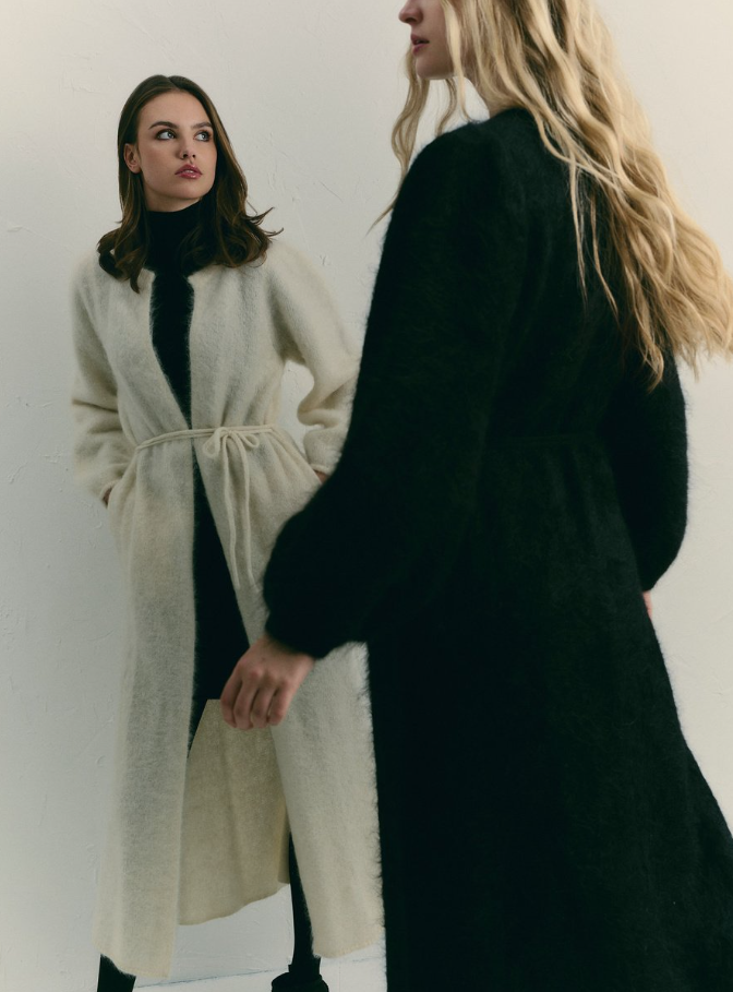 Olivia Chunky Cardigan Dark Brown