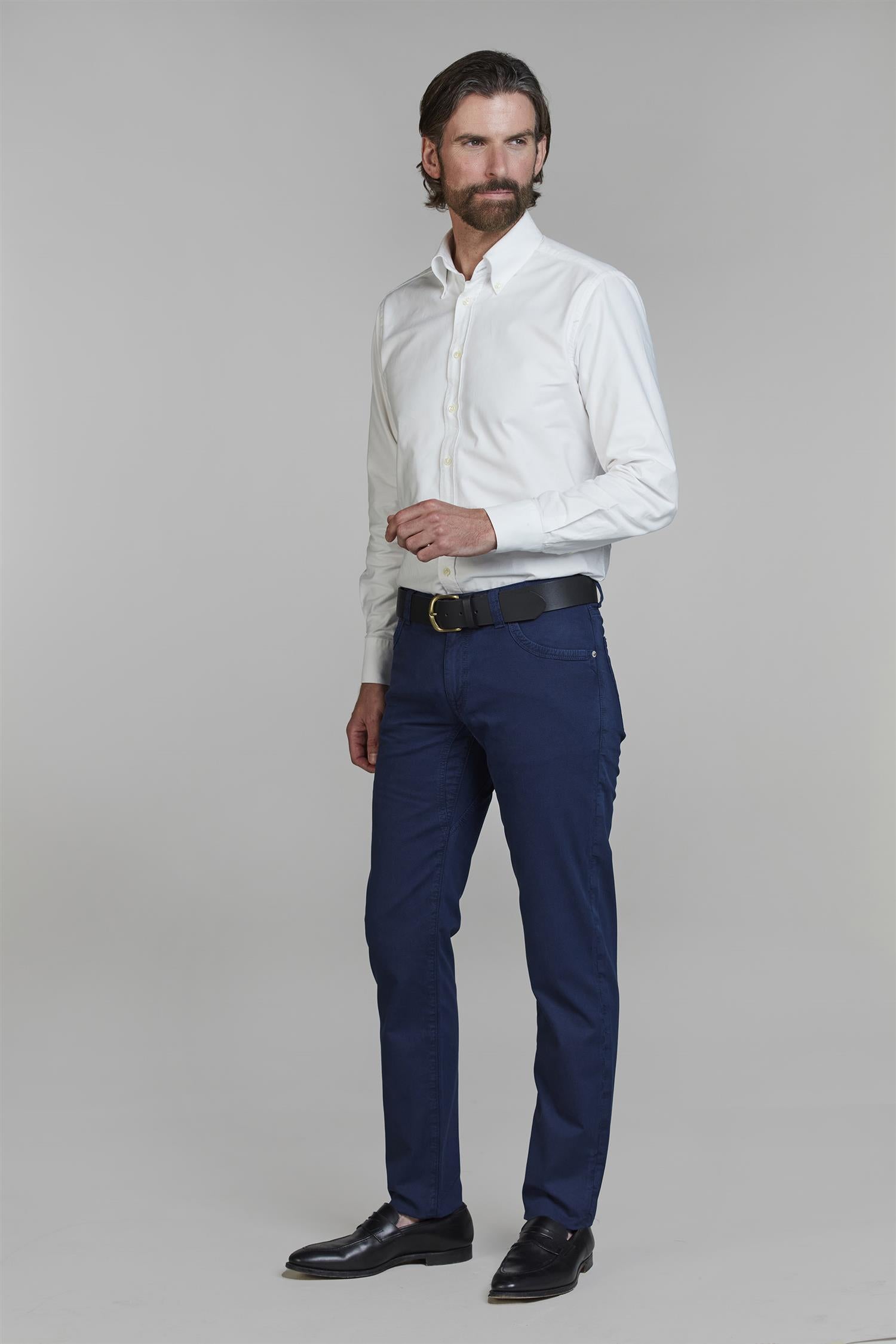 5-PKT Cut`n Sew Fiji Print Dark Blue