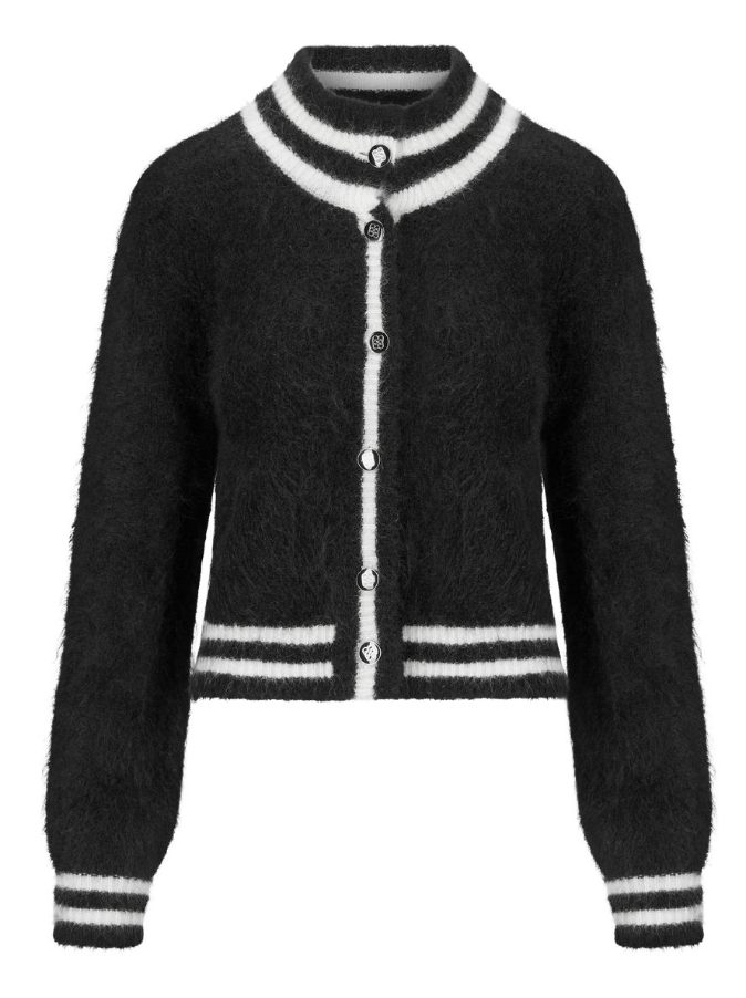 Twiggy Chunky Cardigan Black